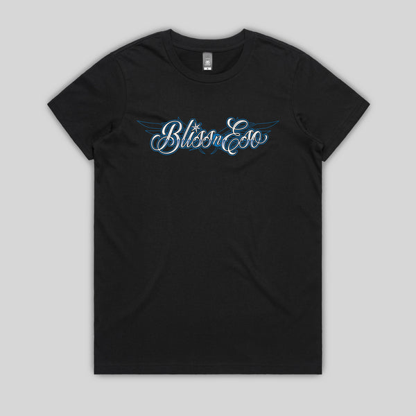 SCRIPT BLACK WOMENS TSHIRT product image
