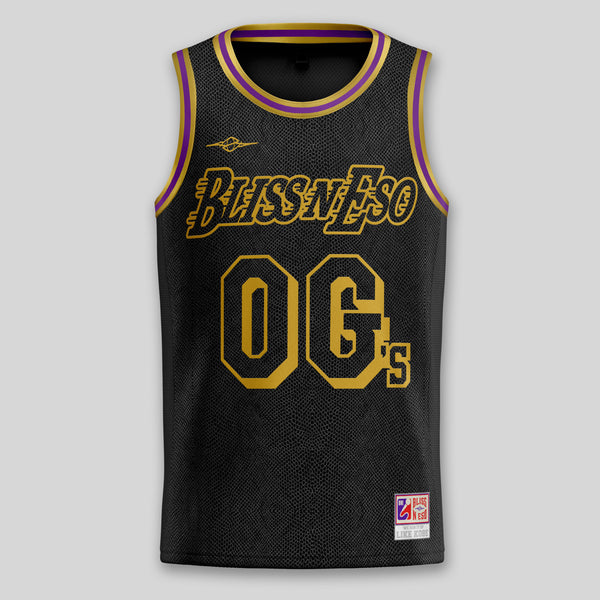 Snake Print Basketball Jersey Black product image