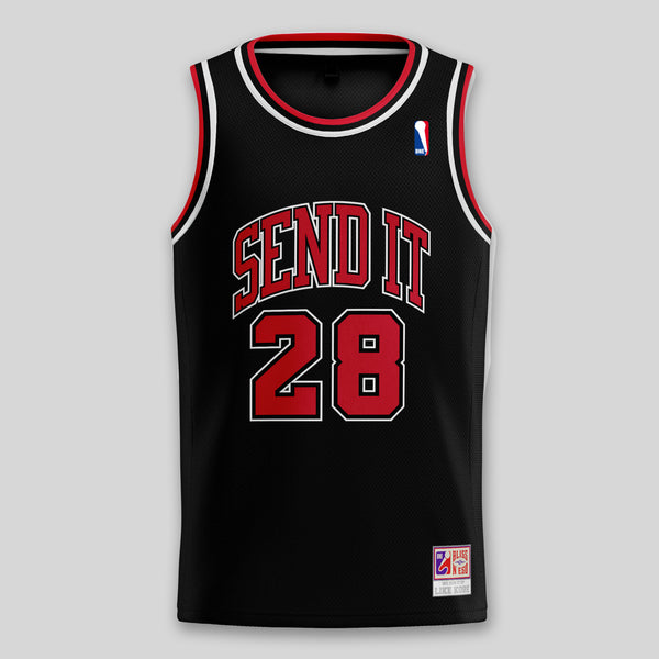 SEND IT BLACK BASKETBALL JERSEY product image